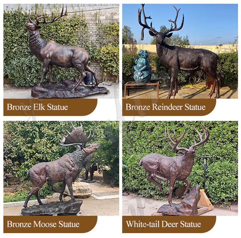 different-deer-statue-types