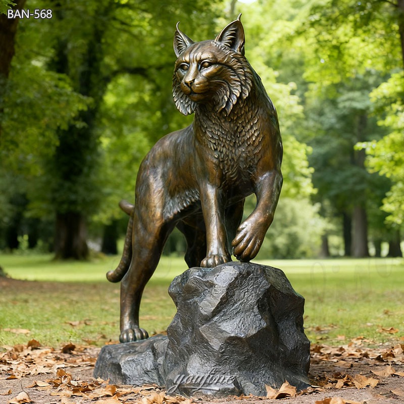 full size bobcat statue