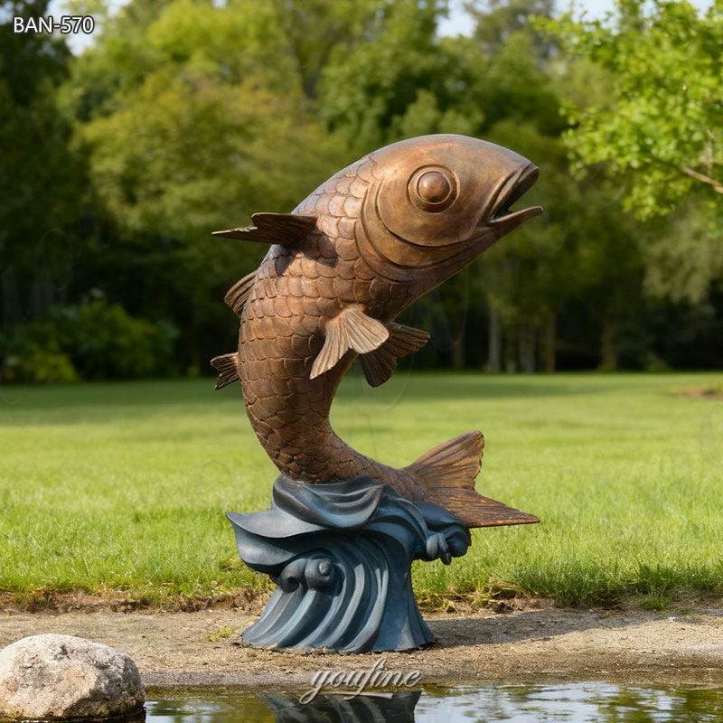 large carp statue