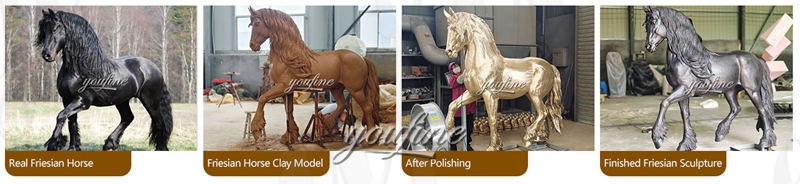 large outdoor horse sculptures from-design-to-finished