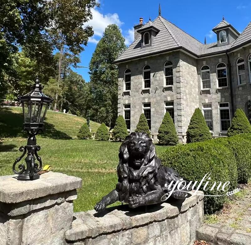 Bronze Lying Lion Statue Feedback from YouFine American Customer