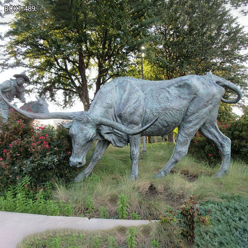 bronze longhorn sculpture