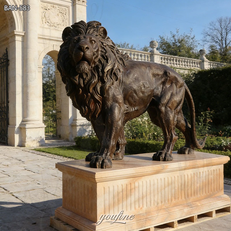 large lion statue