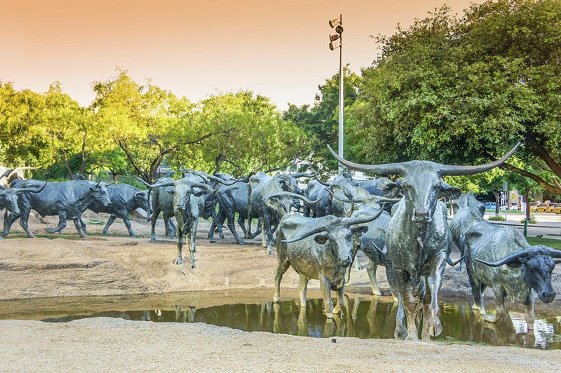 longhorn sculptures