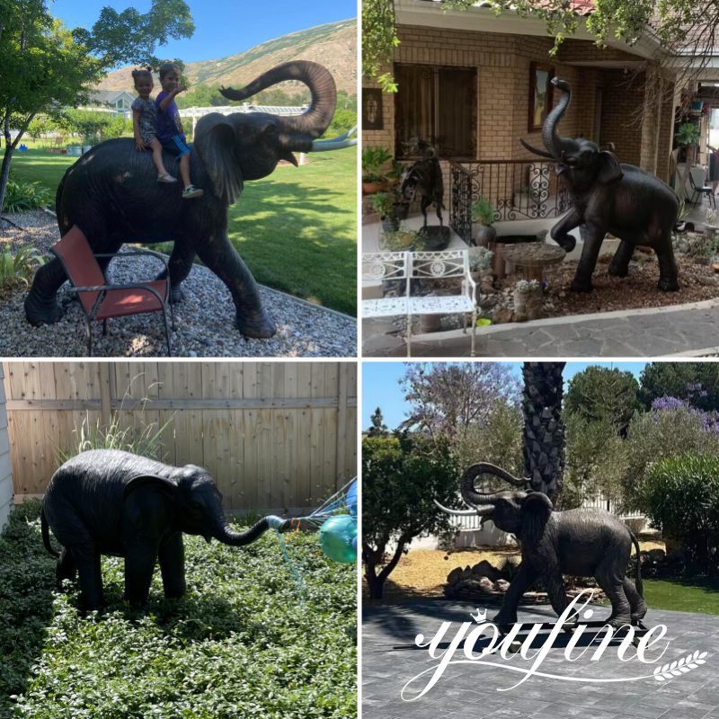 Bronze Elephant Statue Feedback from YouFine Different Customers
