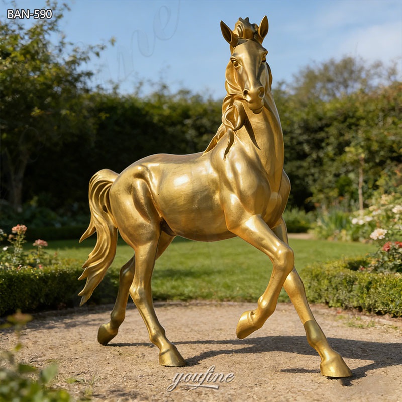 bronze western horse statue