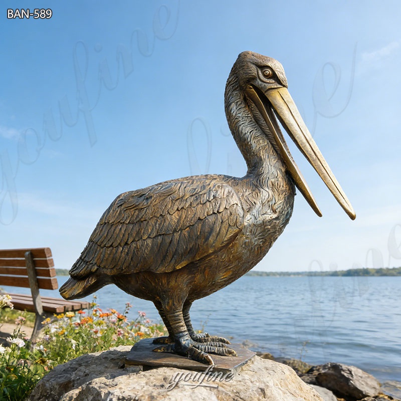 life size pelican statue