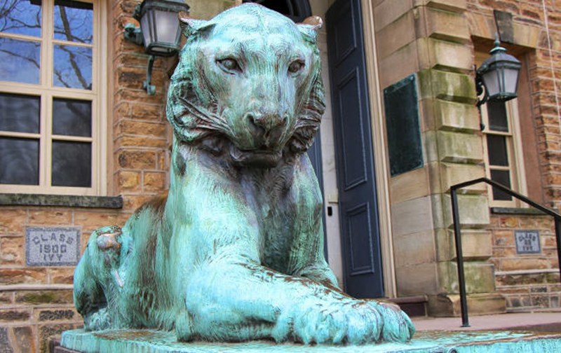 Bronze Princeton University Tiger Statues