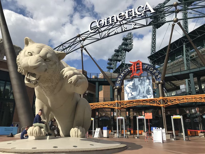 Comerica Park Tiger, Detroit