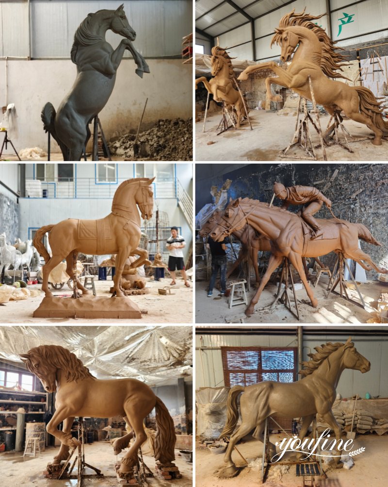 Ready Made Horse Clay Model