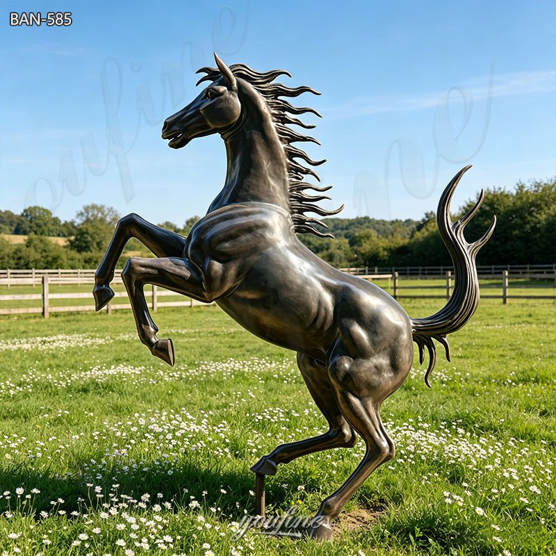 bronze ferrari horse statue