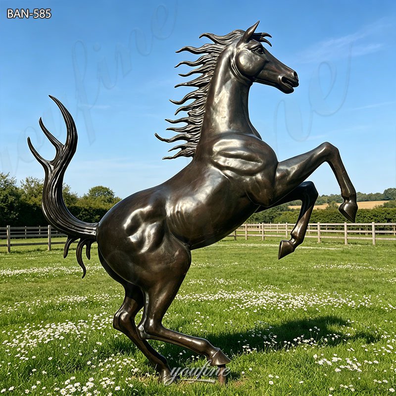 ferrari horse sculpture