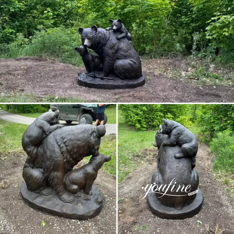 Different Angle of Bear Family Sculpture Feedback