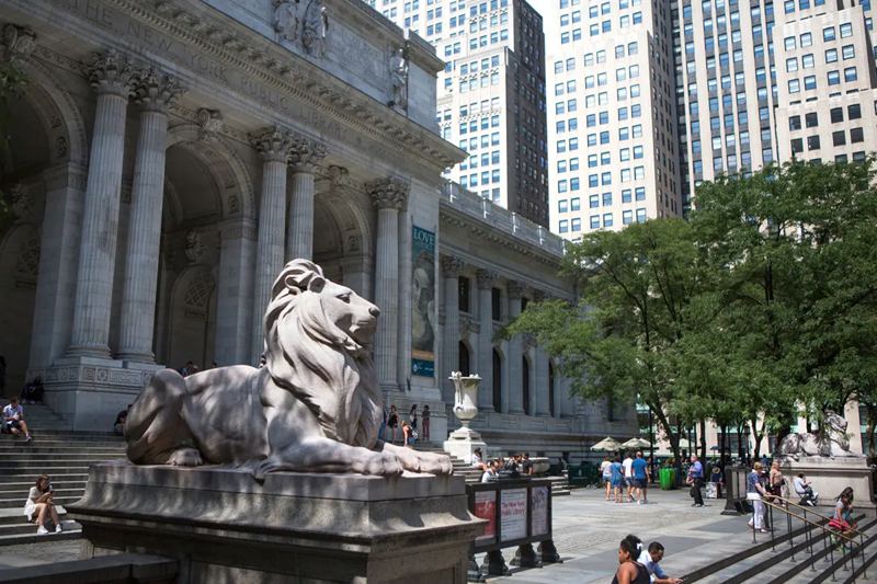 famous NYPL Lions