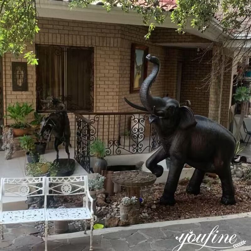 the feeback of elephant statue from Mexico