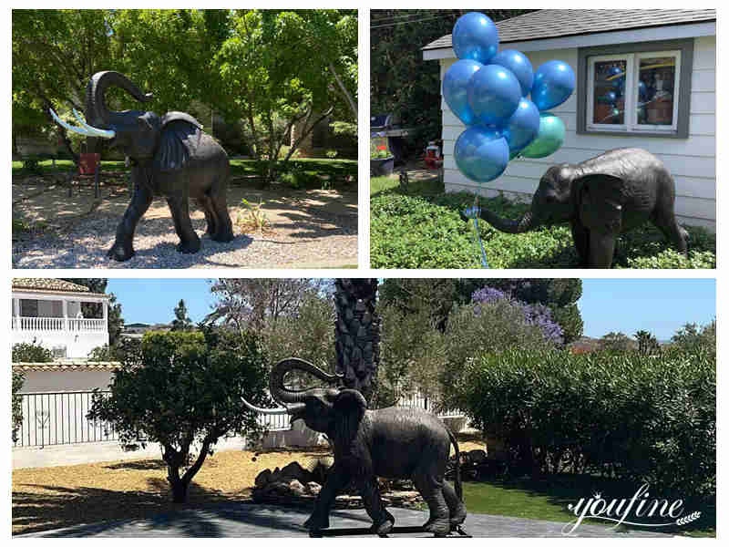 the feedback of elephant statue