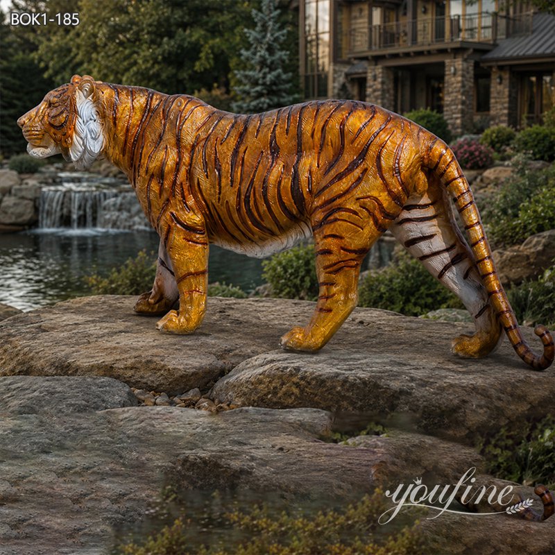 bronze bear yard statue