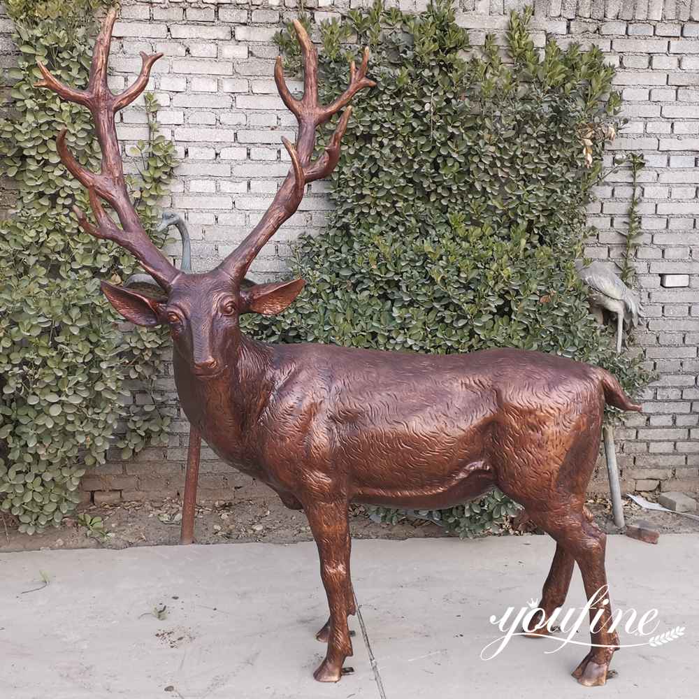 bronze elk statue outdoor