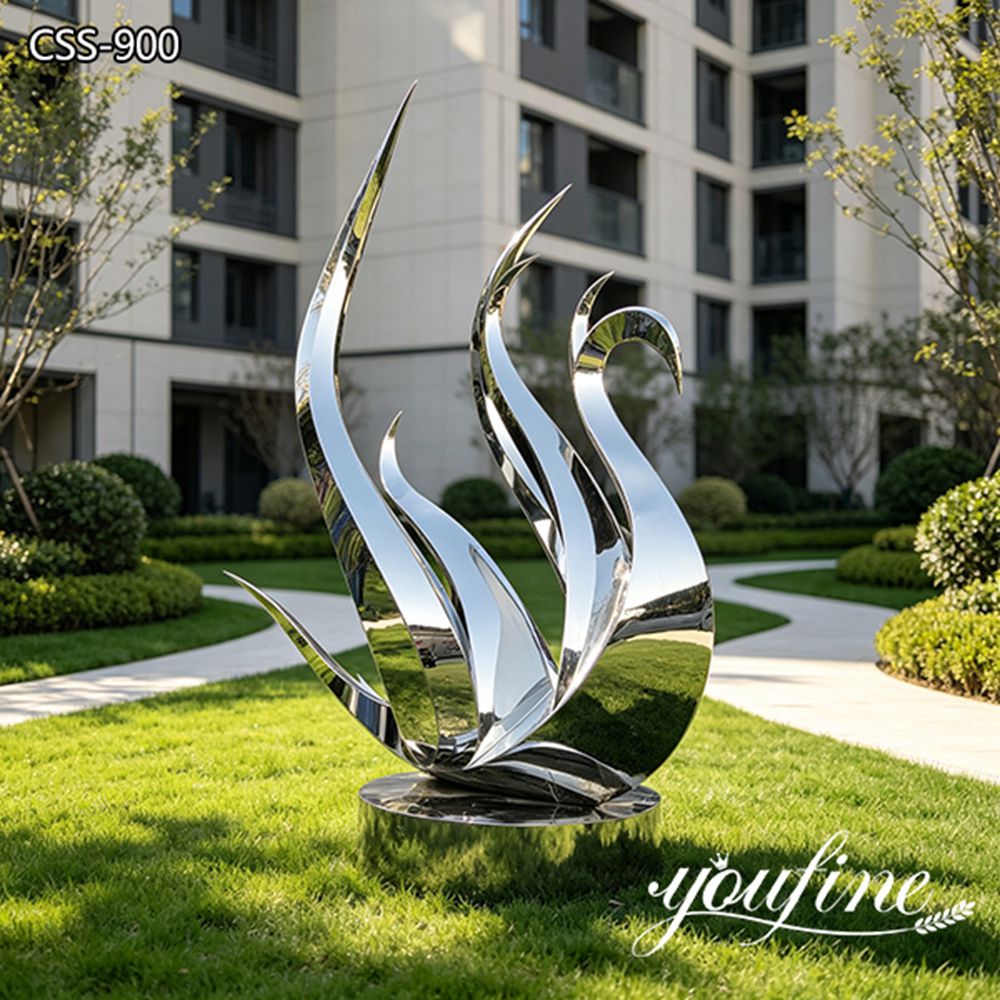 abstract swan sculpture outdoor