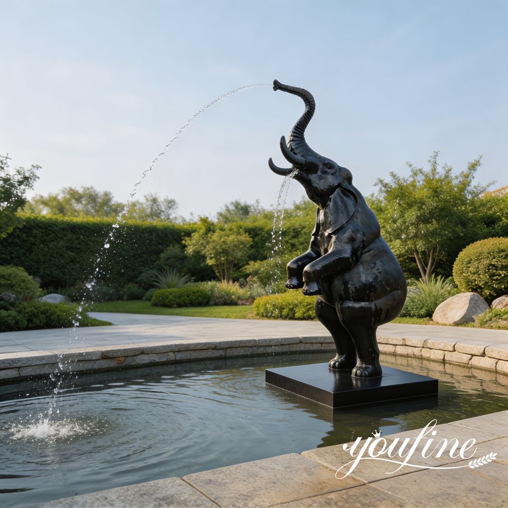 bronze-elephant-sculpture-water-feature