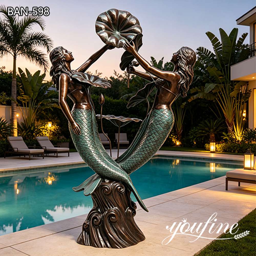 custom large mermaid statues for sale