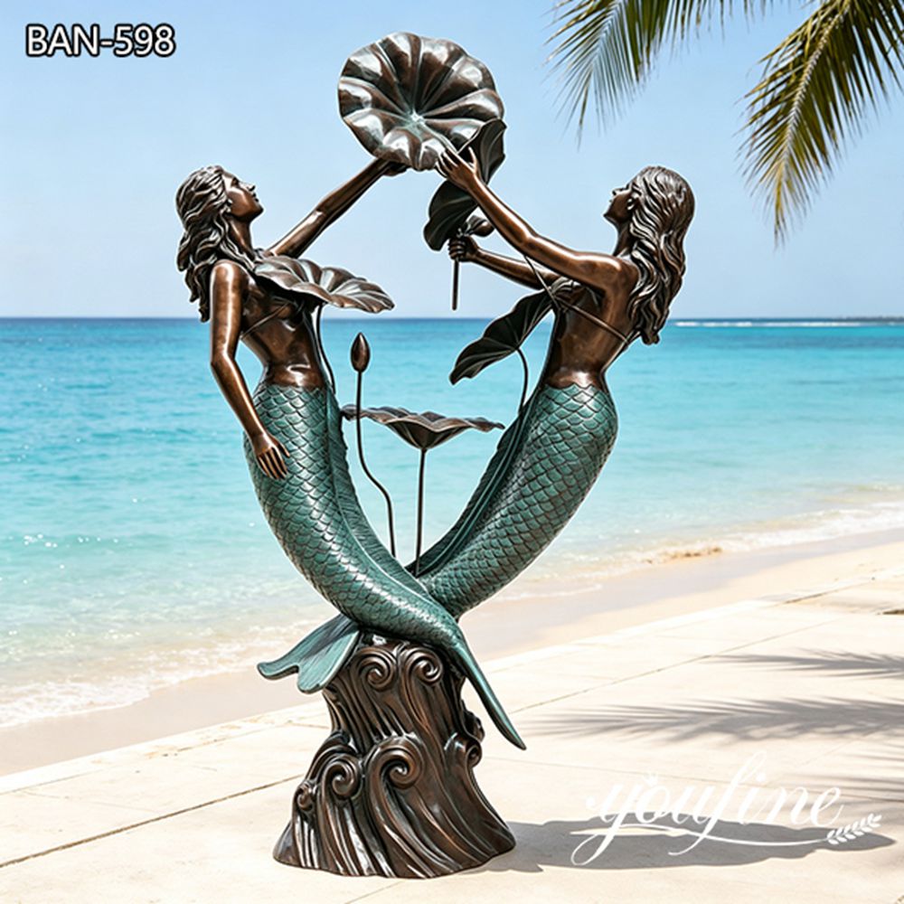 large mermaid statues for sale seaside