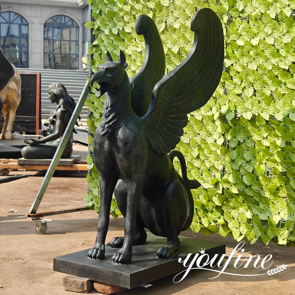 bronze gryphon statue finished product factory