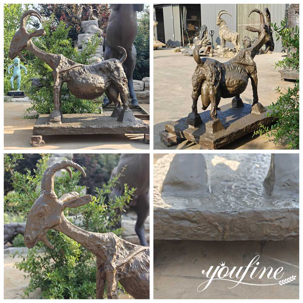 picasso goat sculpture detail view
