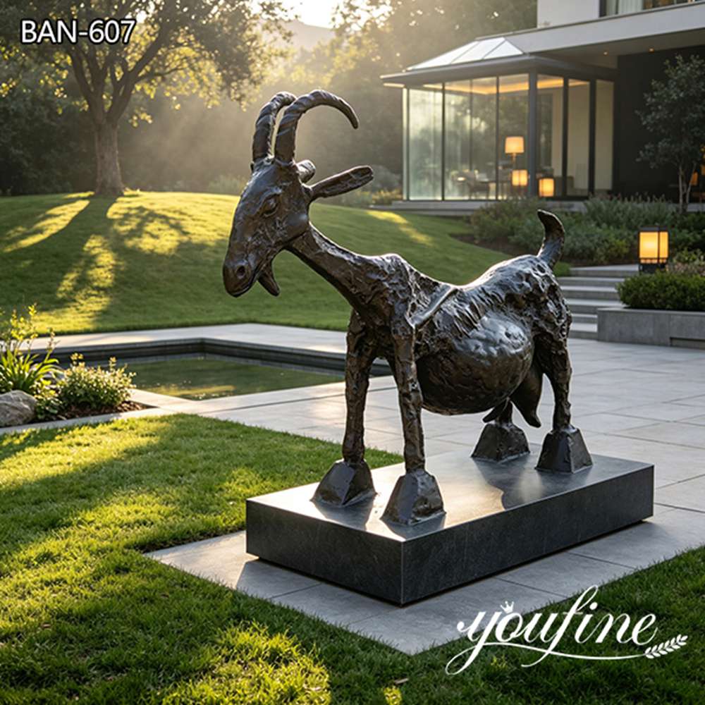 picasso goat sculpture outdoor decor