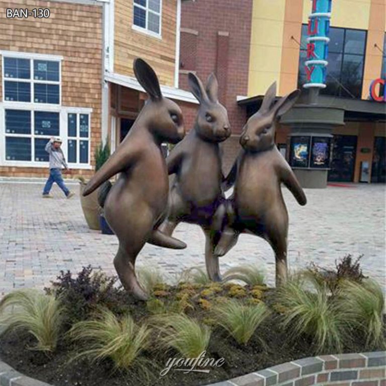 Ballerina Dancing Bunnies Rabbit Statue - YouFine Sculpture