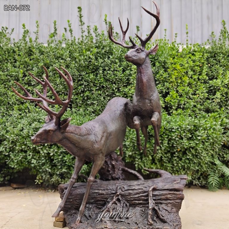 bronze buck statue