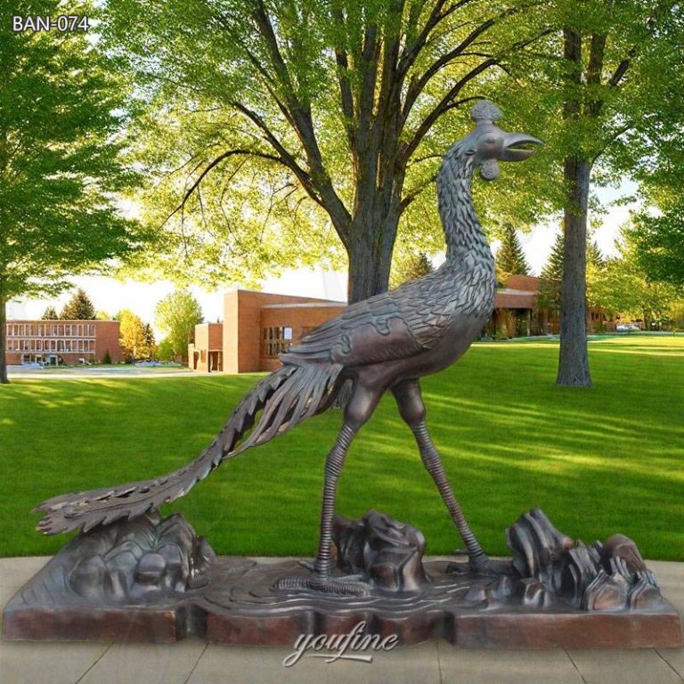 bronze Phoenix statue