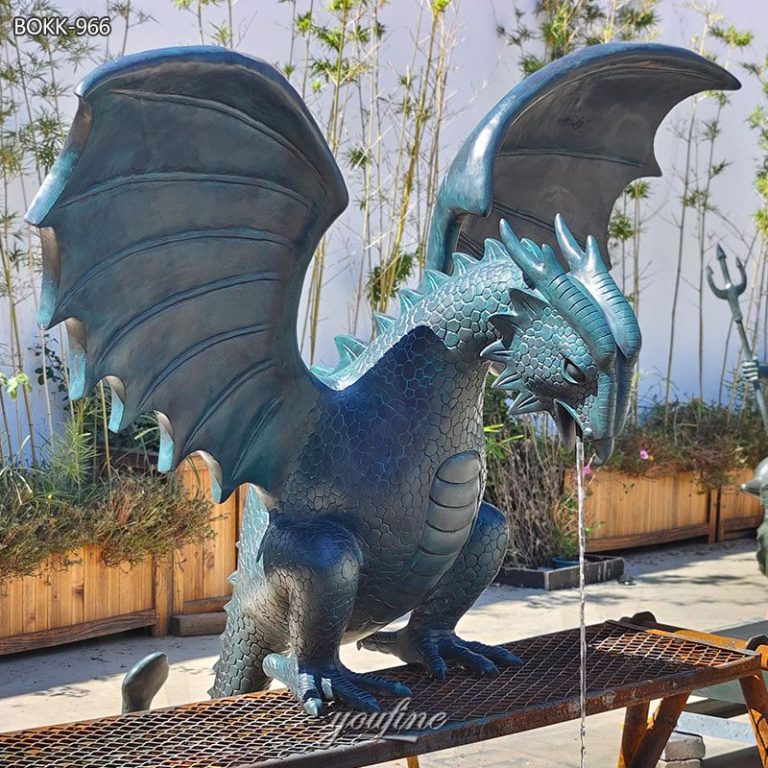bronze flying dragon statue