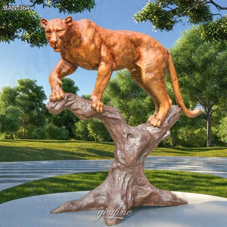 panther garden statue