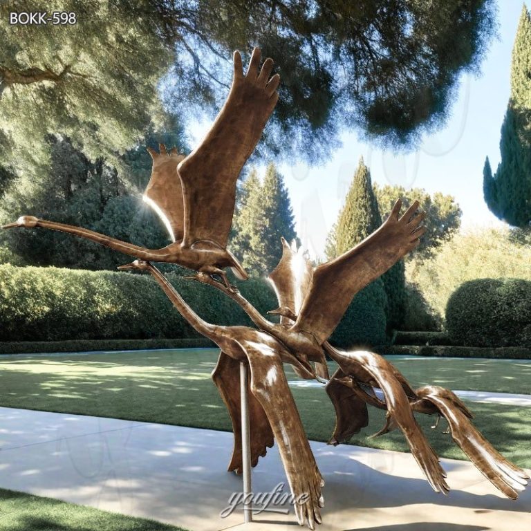 swan statue for garden