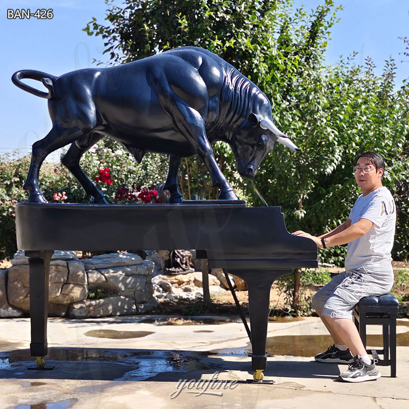 Bronze Chapman’s Homer Black Bull Statue