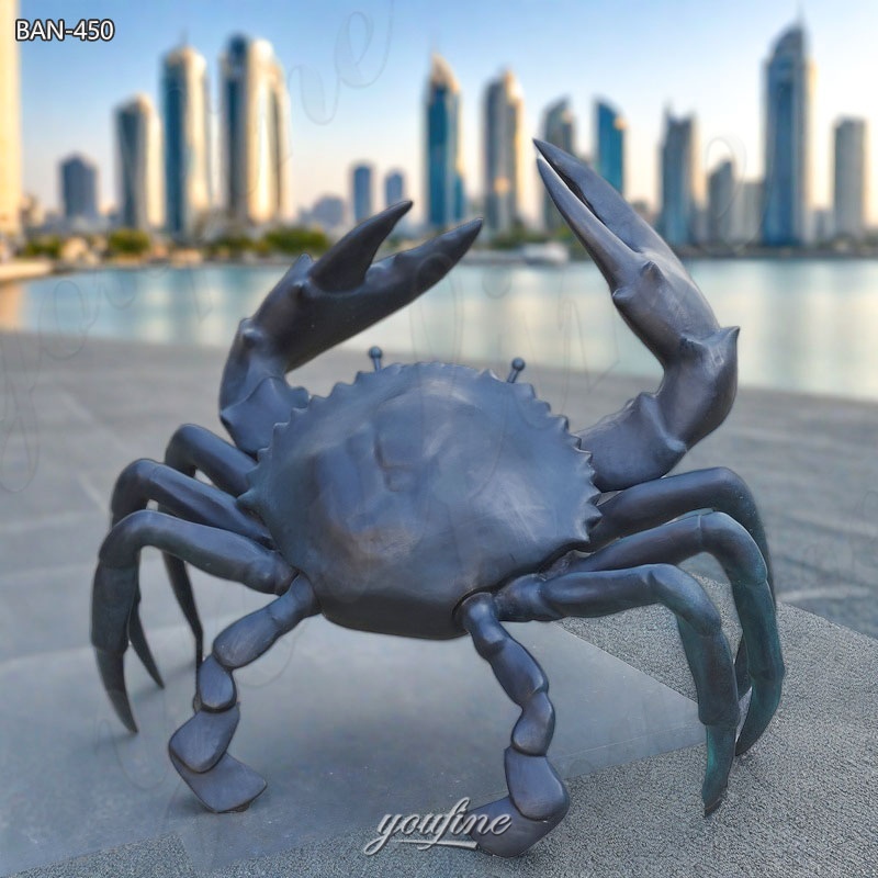 Large Bronze Crab Statues