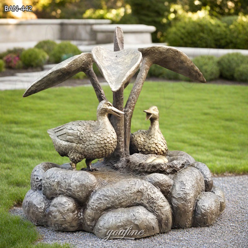 Bronze Duckling Garden Ornaments Statue