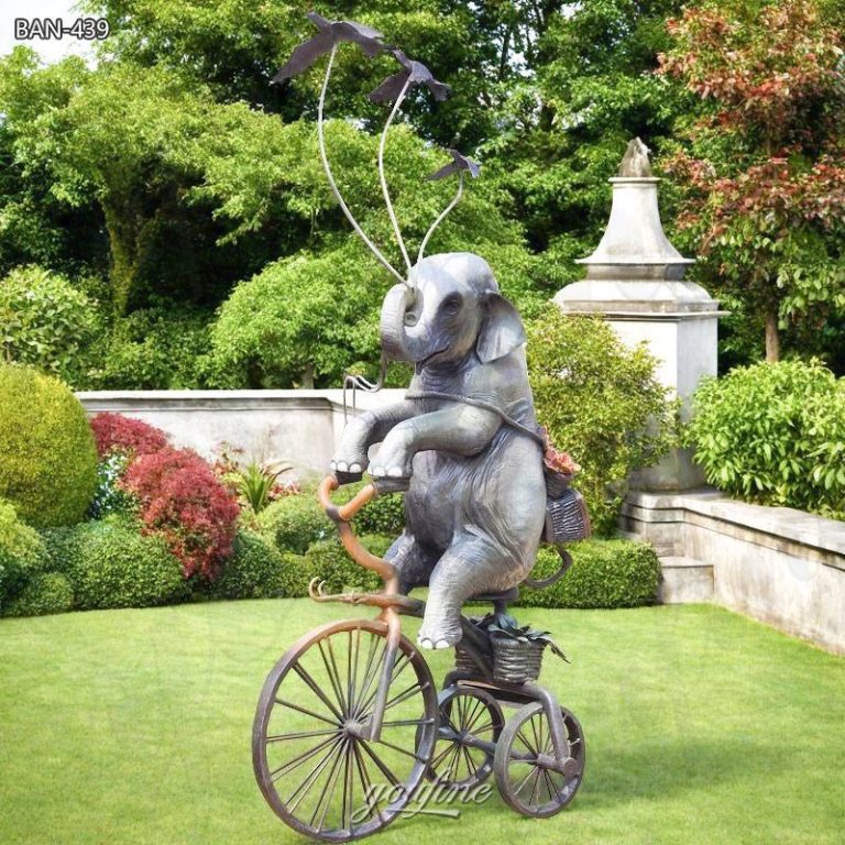 bronze famous elephant sculpture