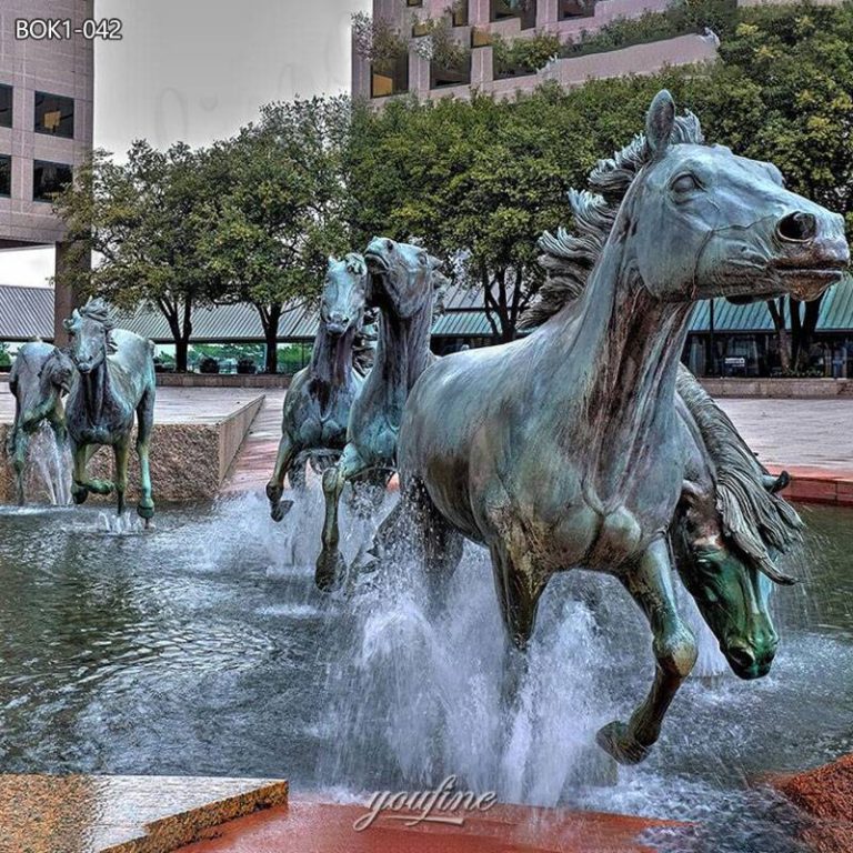 bronze galloping horse sculpture