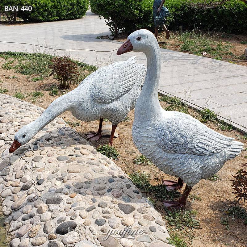 Bronze Goose Statue for Sale