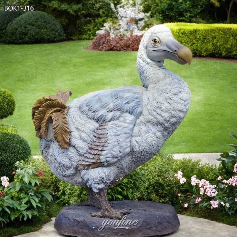Large Bronze Dodo Bird Sculpture