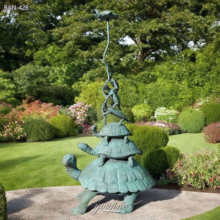 large garden turtle statue
