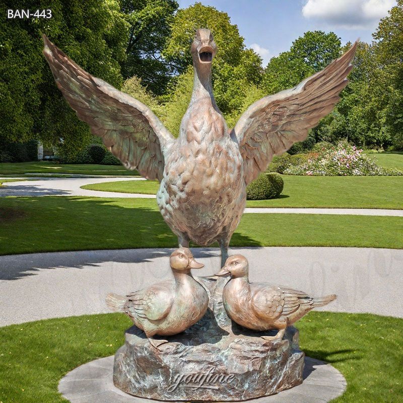 Bronze Large Goose Statue for Duck Sanctuary