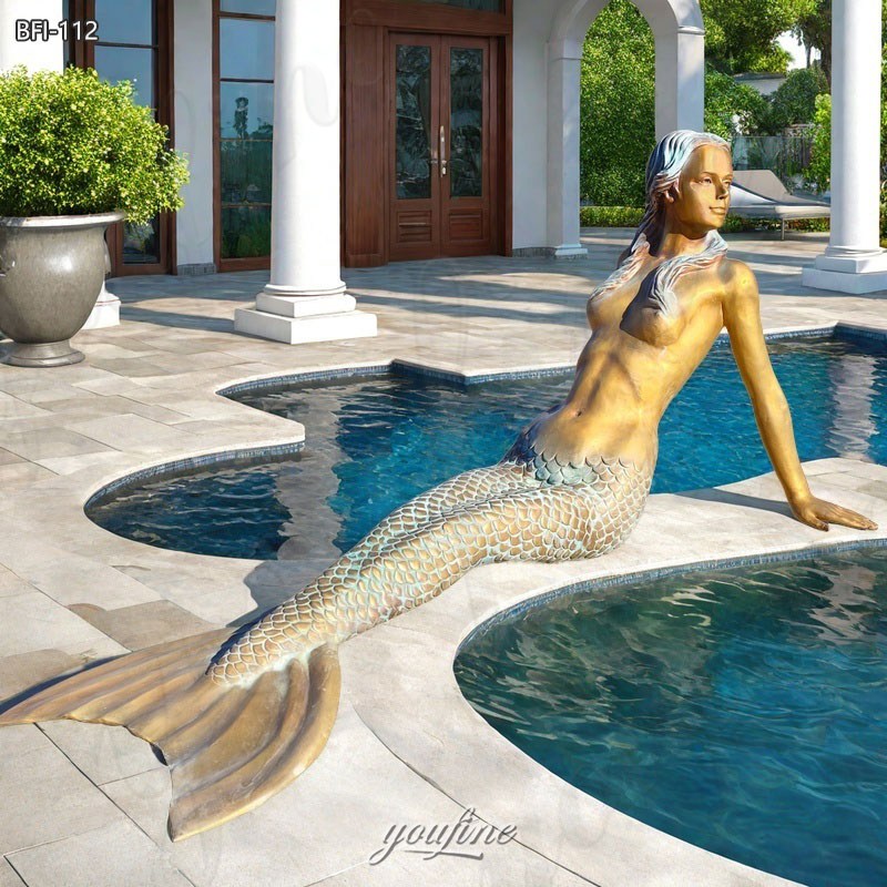 Bronze Outdoor Mermaid Garden Statue