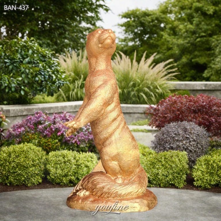 standing otter statue