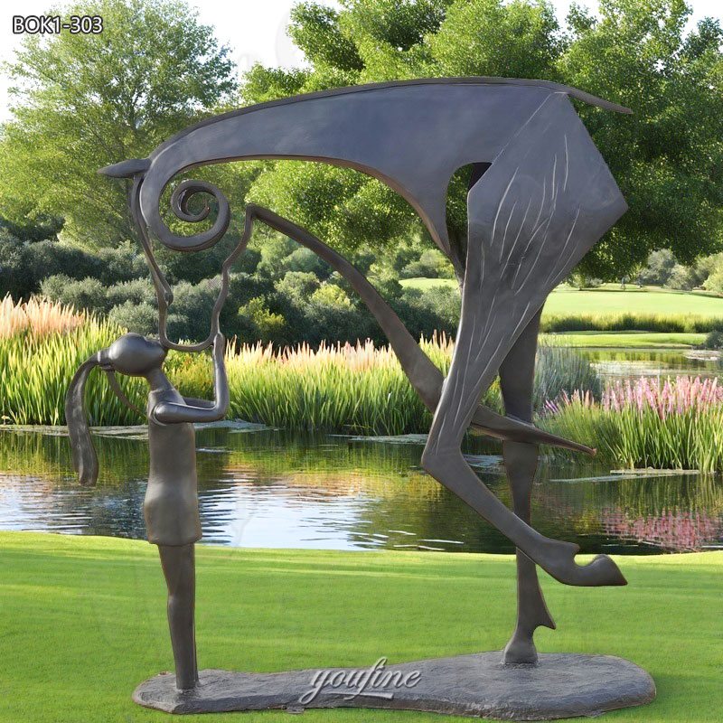 abstract horse sculpture