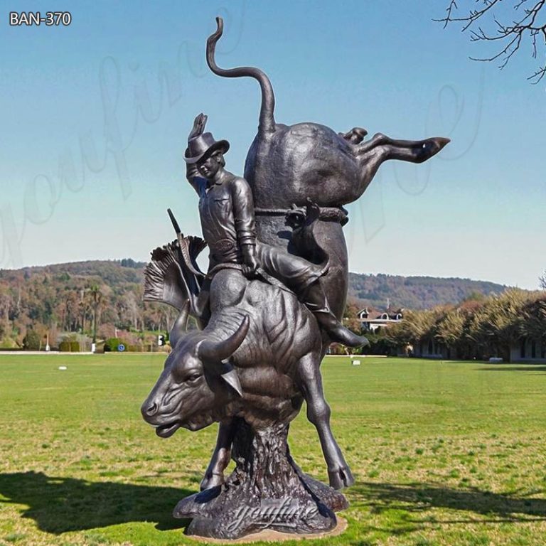 bull rider statue
