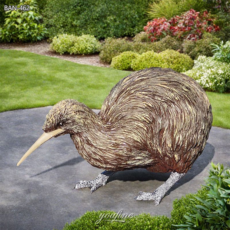 Bronze Kiwi Bird Statue