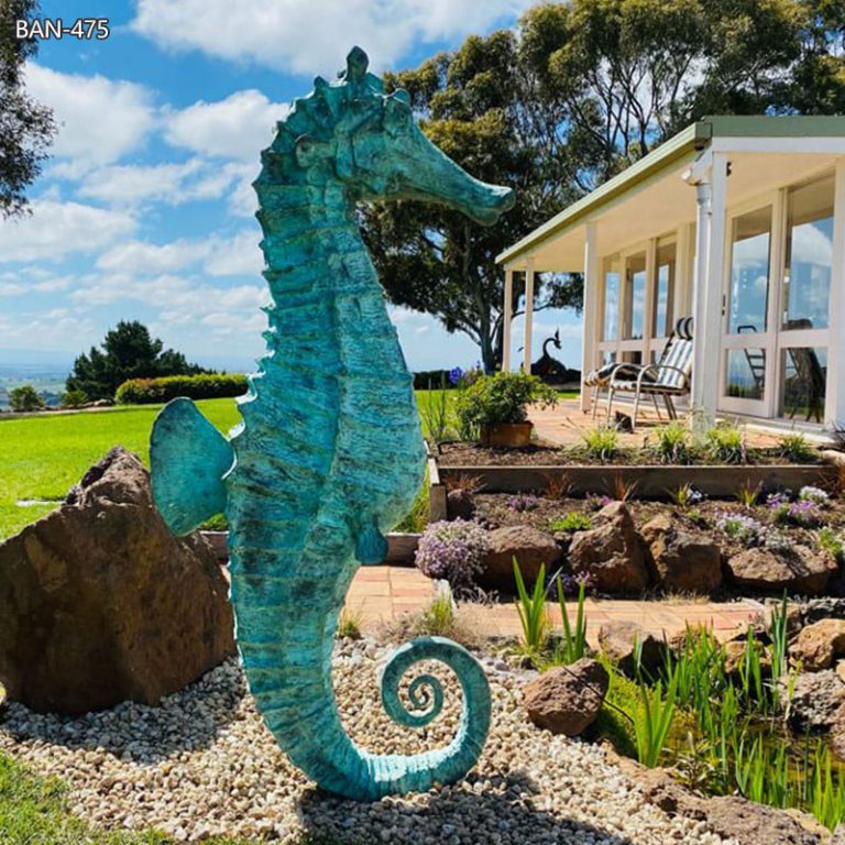 seahorse outdoor statue